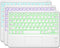 Slim Bluetooth Keyboard with 7 Colors Backlit, Touchpad, Rechargeable Battery for iOS Android Windows Tablets PC