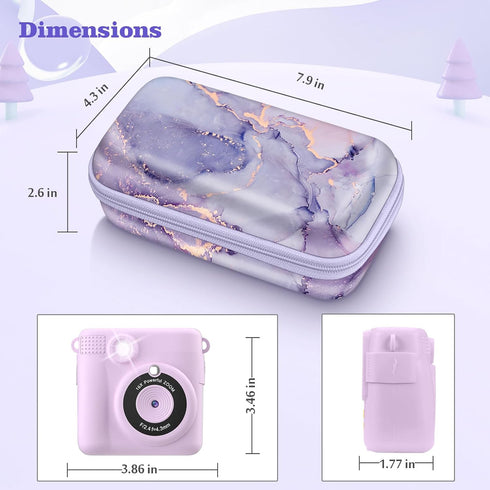 Fintie Kids Camera Case for ESOXOFFORE, MINIBEAR, Dylanto, WEEFUN Instant Cameras, Hard Carrying Bag
