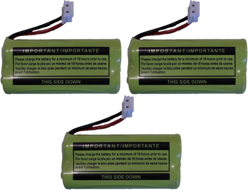Replacement Battery BT184342 / BT284342 for Vtech CS6209 CS6219 DS6121 DS6221, 3-Pack
