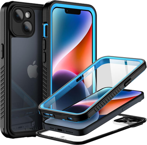 BEASTEK iPhone 14 Waterproof Case, FSN Series Underwater Shockproof Dustproof with Built-in Screen Protector, 6.1''