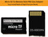 Sunloy 128GB 1000/2000/3000 PSP Memory Stick Adapter with Micro SD Card, Micro SD/SDHC/SDXC to Memory Stick PRO Duo