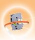 TITBIT Compatible Orange Label Tape Replacement for Brother P Touch TZ Tape 12mm, Laminated Black on Fluorescent Orange