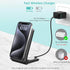 2 in 1 Wireless Charger, Foldable 20W Fast Charging Stand for iPhone 15/14/13/12/X and AirPods, Dual Phone Station