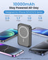 Ultra-Slim Magnetic Power Bank 10000mAh Wireless Portable Phone Charger, 20W USB C Fast Charging for iPhone 15/14/13/12