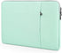 Mint Green Laptop Sleeve Case 15.6 16 Inch, Water-Resistant Shockproof Carrying Cover with Accessory Pocket for HP,