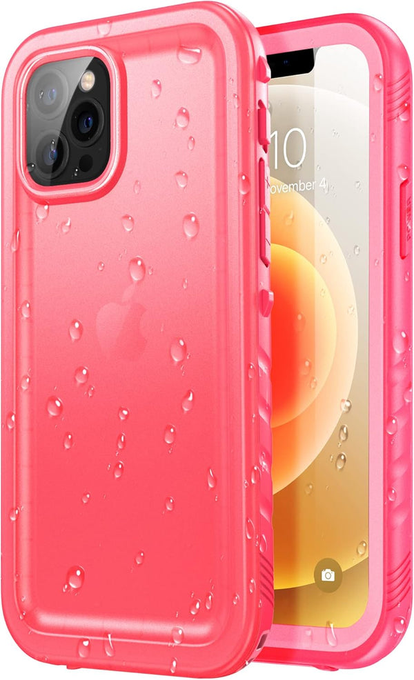 SPORTLINK for iPhone 12/12 Pro Waterproof Case - Full Body Shockproof Dustproof Phone Screen Protector Rugged Cases,