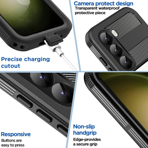 AICase Waterproof Case for Samsung Galaxy S24 (6.1"), MagSafe Snowproof Dustproof Shockproof, IP68 Certified Protection