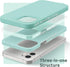 SURPHY Silicone Case Compatible with iPhone 12 Mini, Liquid Silicone Phone Case with Microfiber Lining (Mint Green)