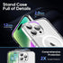 Magnetic Case for iPhone 15 Pro Max, Clear, with Slim Kickstand & Screen Protector, Compatible with MagSafe