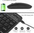 Ultra-Slim Bluetooth Keyboard and Mouse Combo - Rechargeable Wireless Set for PC, Tablet, and Smartphone