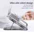 Upgrade Laptop Cooling Pad, Gaming Laptop Cooler with 5 Quiet Fans, 2 USB Ports, 5 Adjustable Heights, Blue LED Lights