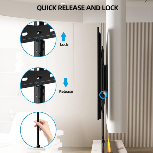 HOME VISION 26-65 Inch 400X400mm 99Lbs 16 Inch HV8401 TV Wall Mount Fixed for Most Flat/Curved TVs with Max VESA up