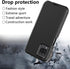Heavy Duty Case for Samsung Galaxy A12, Shockproof, Dropproof, Dust-Proof with Clip (Black)