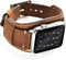 Compatible Apple Watch Band, Genuine Leather Bracelet Wrist Strap for 49mm, 46mm, 45mm, 44mm, 42mm (Cuff Brown)