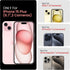 FireNova iPhone 15 Plus Case, Black Silicone with Camera Protection & 2 Screen Protectors, 6.7" Soft Microfiber Lining.