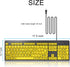 Large Print Computer Keyboard, Wired USB High Contrast Keyboard with Oversized Print Letters for Visually Impaired Low
