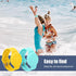 2pcs Kids Wristbands for Airtag, Adjustable Waterproof Silicone Bracelet for Toddler Child GPS Tracking (Yellow, Mint
