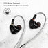 HiFi Stereo IEM Earphones - Dynamic Dual Driver Wired Earbuds, Noise Canceling, Detachable Cable for Musicians (Black)
