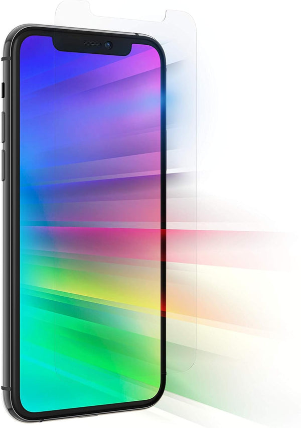 ZAGG invisibleShield Glass Elite VisionGuard+ Screen Protector for iPhone 11 Pro, Xs, X - Blue Light Filter, Impact