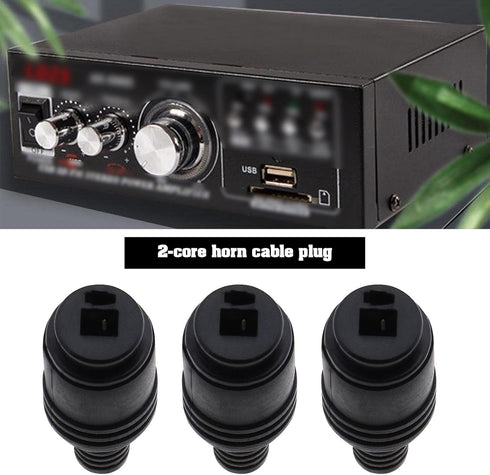 eMagTech 20PCS 2 Pin DIN Speaker Plug with Screw Terminals for HiFi Loudspeaker Devices, 10 Male & 10 Female