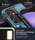 WRJ Case for Galaxy S24 with Slide Camera Cover, Screen Protector, Military Grade Protection - Sky Blue