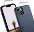 Nvollnoe iPhone 13 Case - Heavy Duty Dual Layer, Shockproof, Slim Wallet with Hidden Card Slot for Men & Women (Blue)