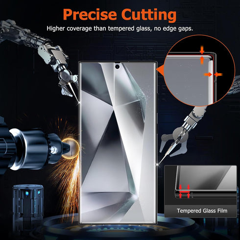 LYWHL 3 Pack Screen Protector for Samsung Galaxy S24 Ultra, Flexible TPU Hydrogel Film, Anti-Scratch, Shock-Resistant