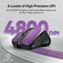 TECKNET Wireless Mouse, Rechargeable 4800 DPI Silent Mouse with 8 Buttons, Wide Compatibility (Purple)