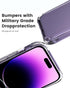 Mkeke iPhone 14 Pro Case Clear, Military Grade Protection, Not Yellowing Shockproof Phone Cover