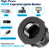 Qidoe 12V USB Panel Cigarette Lighter Socket with Rocker Switch, 58W Multiport USB Outlet for Car Marine RV Truck