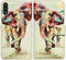 Elephant Pattern Leather Flip Case Wallet Cover for Samsung Galaxy A01 with Card Slot Holder Kickstand