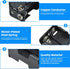 SDTC Tech 2-Set 8X 1.5V AA Battery Holder and I Type Snap Connector Kit, 12 Volt Plastic Battery Case Box