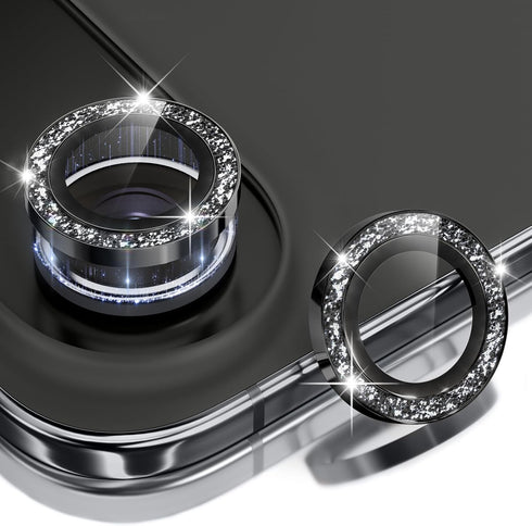BERFY Camera Lens Protector for iPhone Air, Glitter Bling Aluminum Alloy Metal