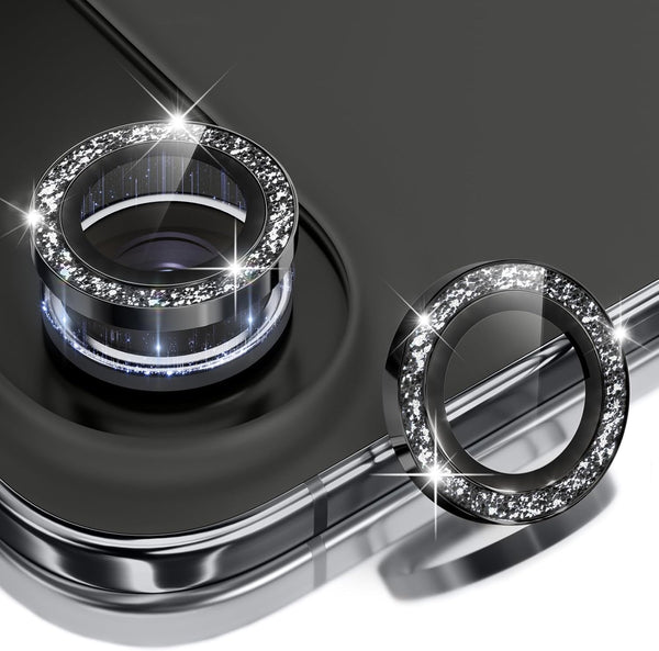BERFY Camera Lens Protector for iPhone Air, Glitter Bling Aluminum Alloy Metal