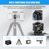 3 1/4"-20 Port Cold Shoe Mount Adapter with Thread for Camera Cage Flash LED Monitor Microphone, Aluminum Camera Triple