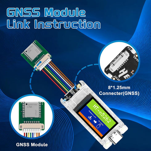 Meshnology L76K ESP32 V4 T114, GNSS GPS Module for LoRa Mesh Node High Position Accuracy Low Power Consumption, Ideal