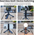 LKTOP 3 3, with1/4 insta360 X5/X4/X3 5 Pro/4/3 Pocket Mini Tripod for DJI Osmo Pocket Portable Tripod Stand Tabletop