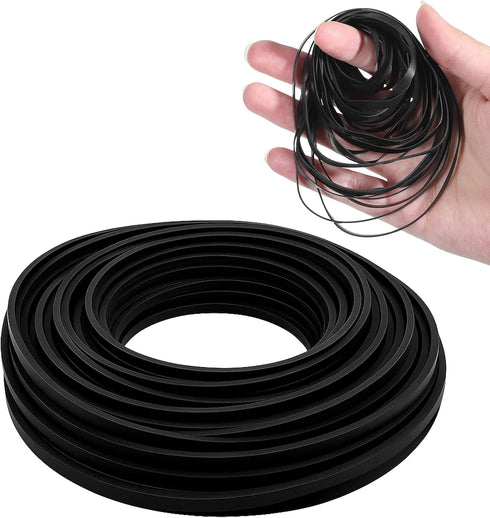 Gtziqa 50 Pcs Recorder Rubber Belts Cassette Recorder Repair Maintenance Tape 40-135 mm