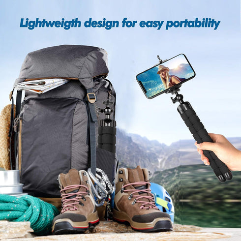 Phone Tripod, Flexible Mini Tripod for iPhone with Wireless Remote, Portable Stand for Video Recording