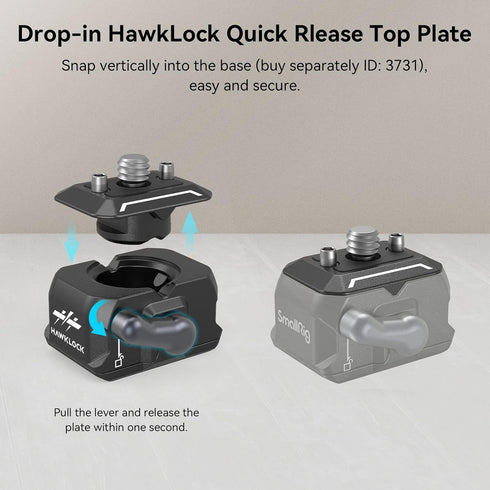 SmallRig Quick Release Plate with 1/4" Screw for Stabilizer, Action Camera, Monitor, LED Light