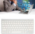 ASHATA Wireless USB-C Keyboard, 2.4g Portable Bilingual Keyboard (French-English) for Desktop and Laptop