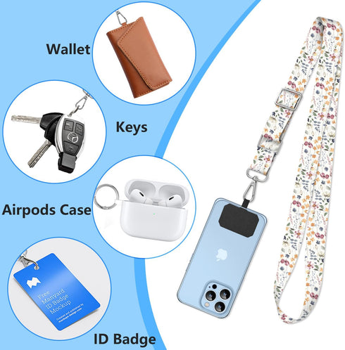 TIHGJHY 2 Pack Phone Lanyard Cell Phone Lanyard Crossbody Adjustable Phone Strap for Use Around the Neck Cell Phone
