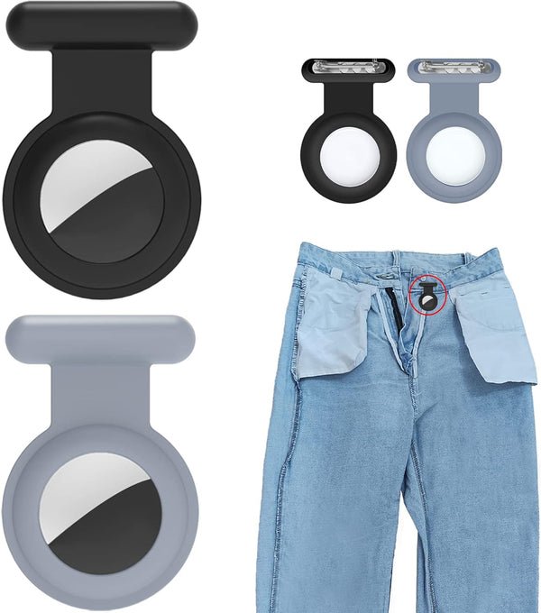 Fzemnn 2 Pack Holder Case Tracker, Silicone Hidden GPS Kid Holder with Invisible