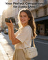 2 1 BAGSMART in Puffy Camera Sling Bag Small Camera Shoulder Bag DSLR/SLR/Mirrorless Crossbody Photography Camera Case