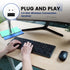 Perixx PERIDUO-716, Wireless Standard Keyboard and Optical Mouse Combo Set - Black