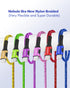 USB C Cable 10ft & 6ft (6-Pack) - Fast Charging Type C Charger for Samsung Galaxy S20, S10, S9, Note 10, Moto G Stylus.