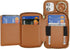 Hamany 12 12 5G 6.1 Inch-Brown for iPhone Case Wallet with Card Holder,for iPhone pro Phone case Wallet with Zipper
