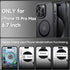 Tigowos iPhone 15 Pro Max Case - Shockproof, Matte Skin, 10FT Drop Resistant, MagSafe Compatible, Titanium Black.