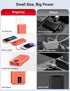 Rngsnoy 12000mAh 22.5W Pack Portable Charger, Fast Charging Power Bank with Built-in Cables & Wall Plug, Travel