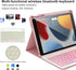 iPad 9th Generation Case with Keyboard, 7 Color Backlit Removable Bluetooth Wireless Keyboard, Pencil Holder (10.2)